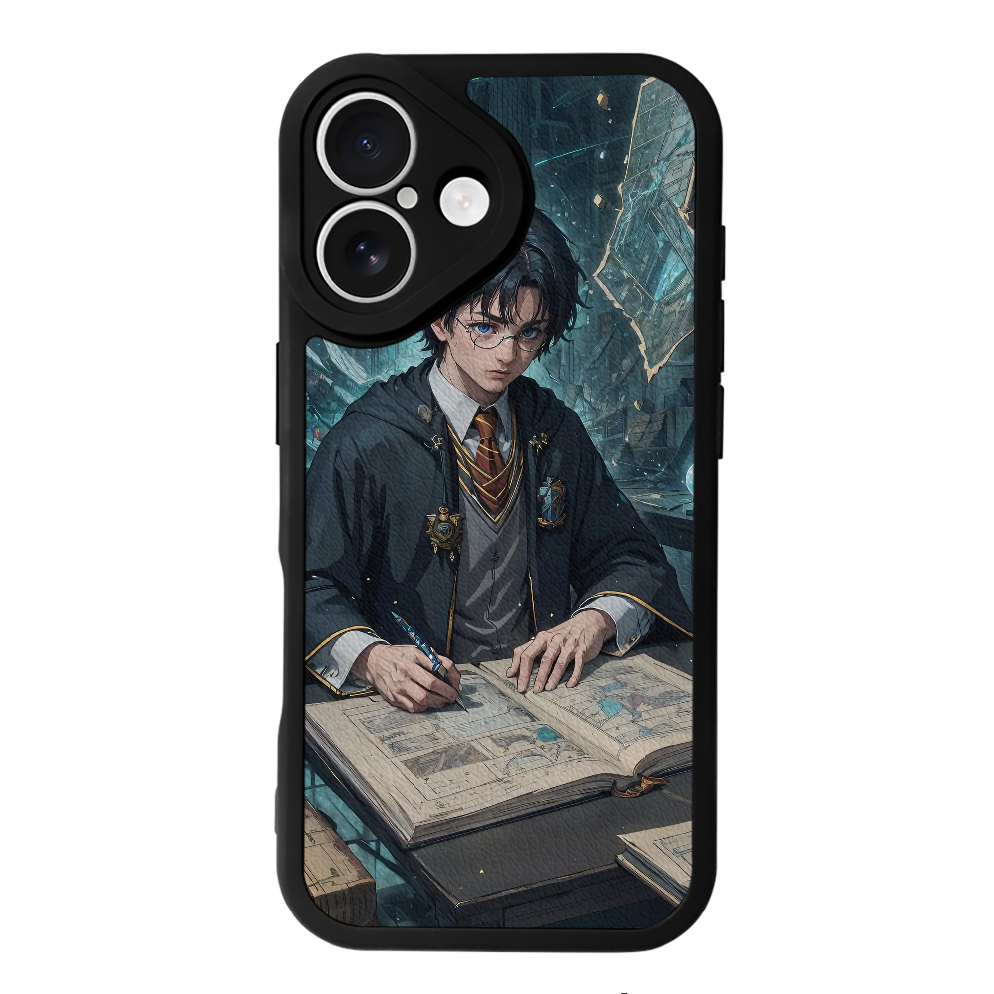 （画像用） Harry Potter ハリー・ポッターシリーズ 【iPhone 16シリーズ対応】シリコンスマホケース（レザー調） 材質：シリコン